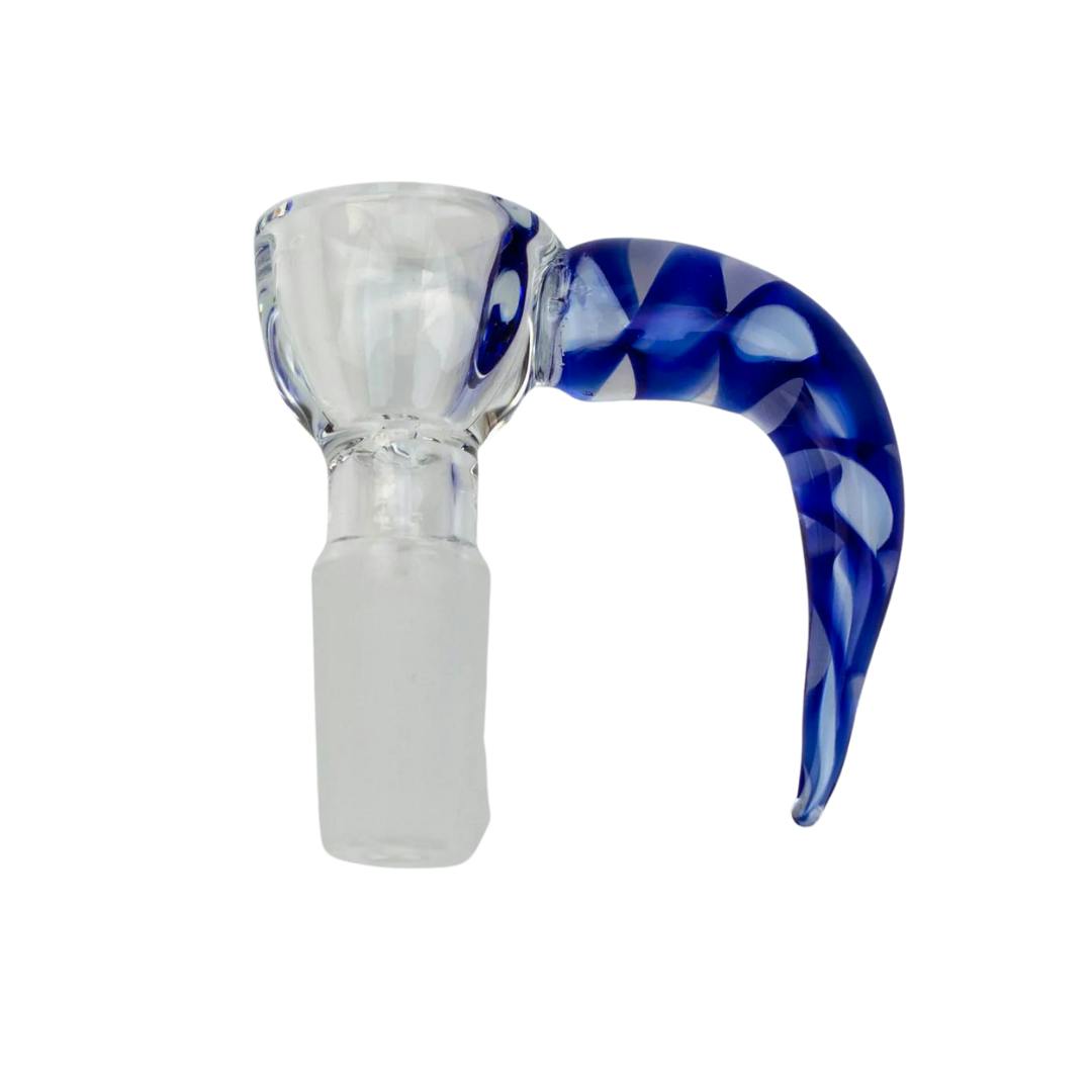 Thick bowl with Horn Handle - Blue