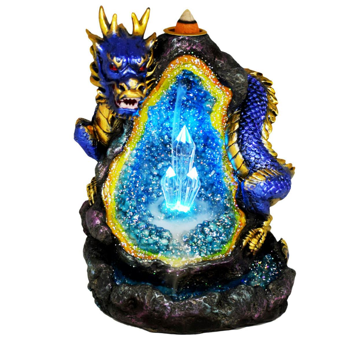 6.5” Chinese Dragon Backflow Burner w/ LED Lights