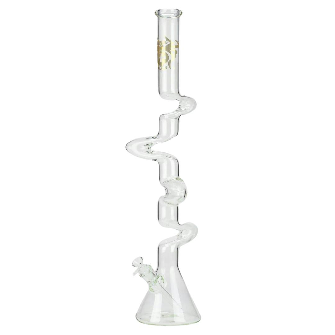 27" Xtream Kink Zong 7mm Glass Bong - Clear