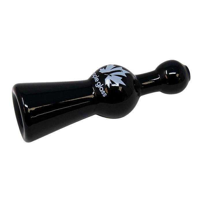 Maple Glass 4" Chillum Pipe - Black