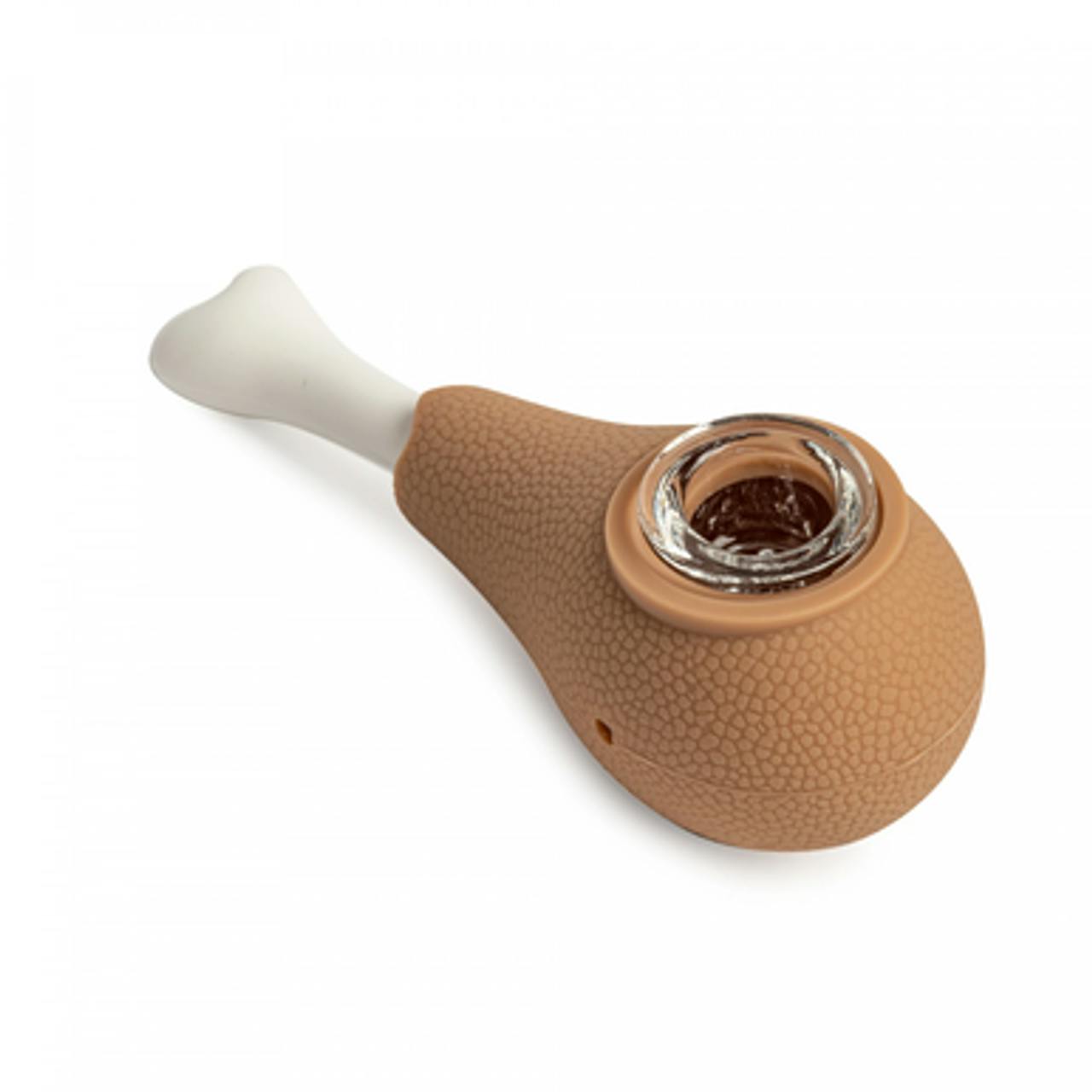 4" Glass Pipe - Chicken Drumstick