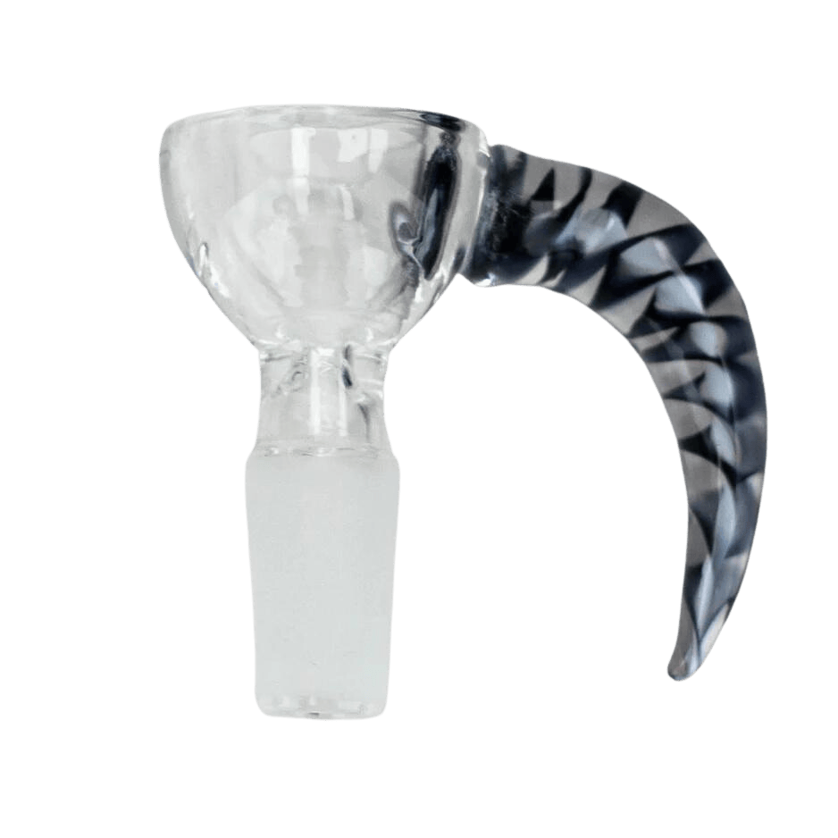 Thick Large bowl with horn handle - Black