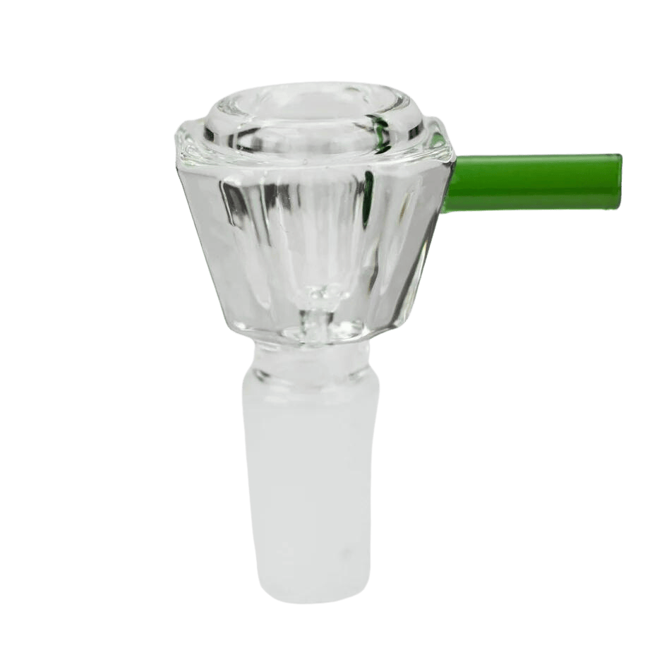 Octagon bowl with bar handle - Green