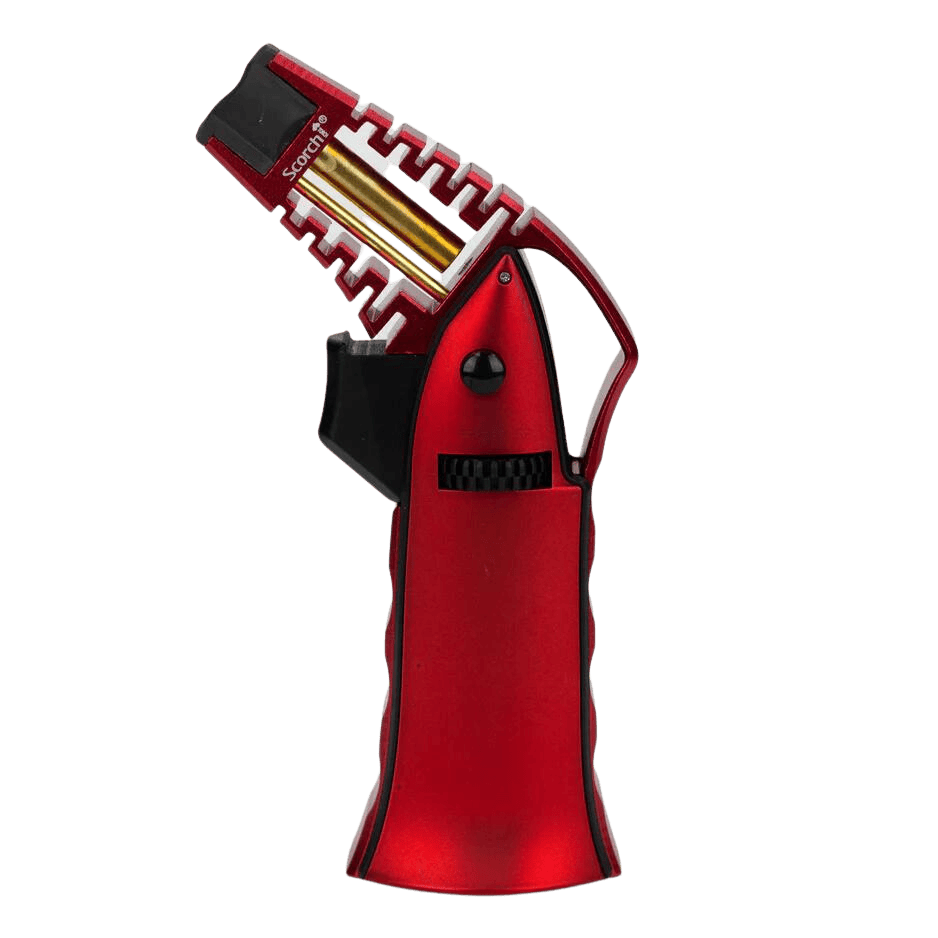 Scorch Torch - Adjustable Single Jet Torch Lighter - Red