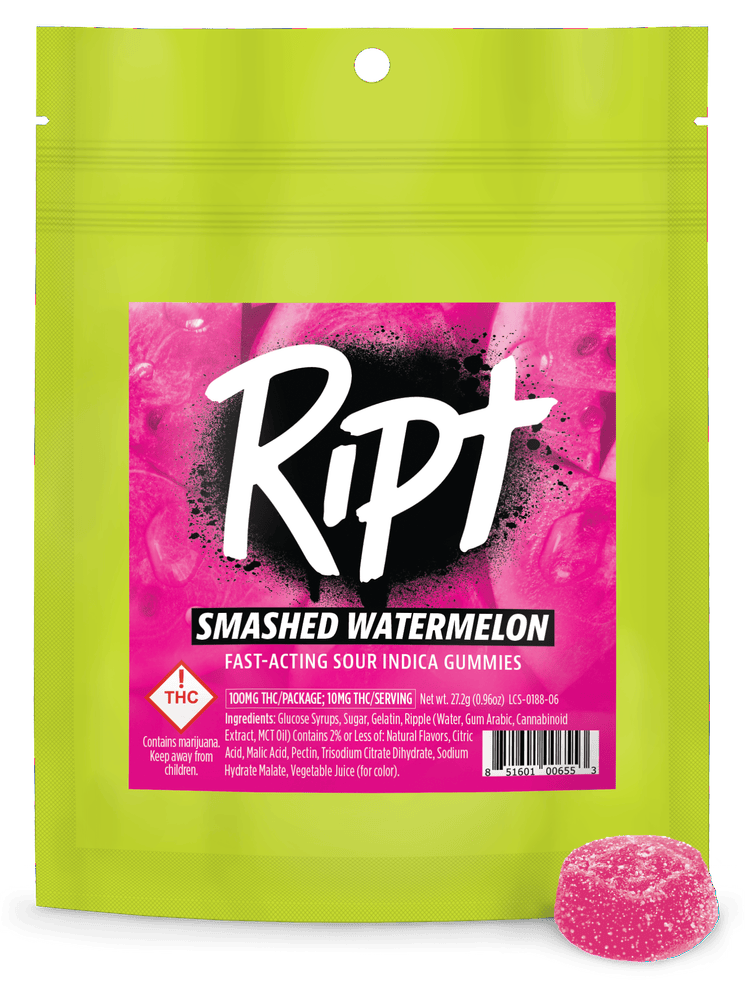 Sour Smashed Watermelon