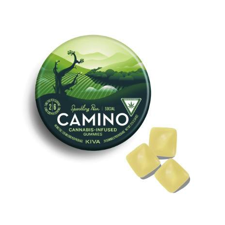 Camino | Sparkling Pear Gummies | 1:3 THC:CBD