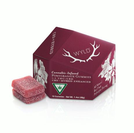 Wyld | Pomegranate Gummies | 1:1 CBD:THC