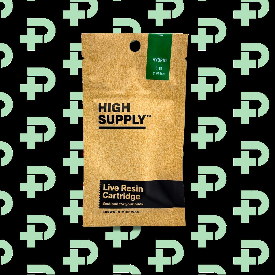 High Supply 1g Live Resin Vape - Hybrid - Junky Mintality