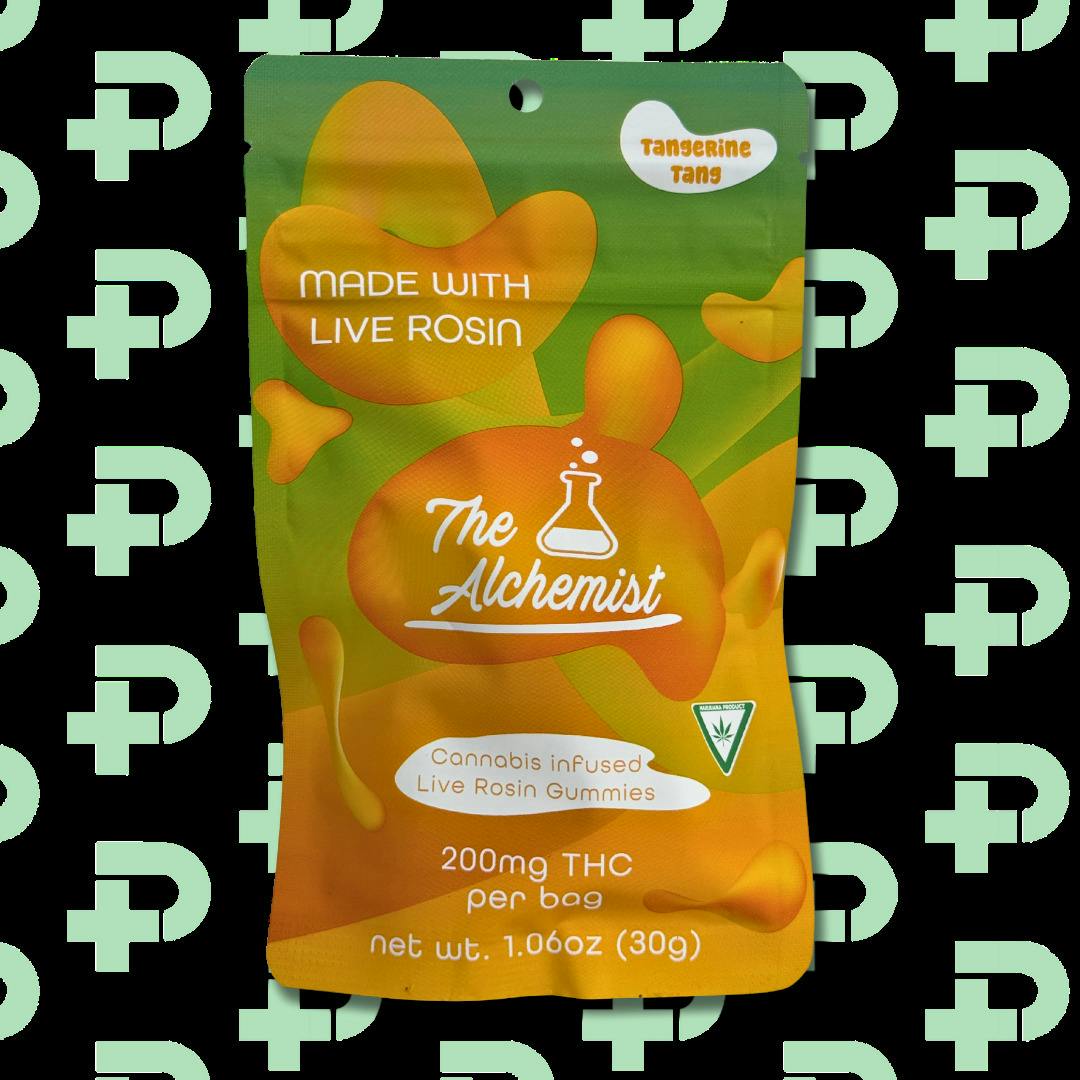 The Alchemist 200mg Live Rosin Gummies - Tangerine