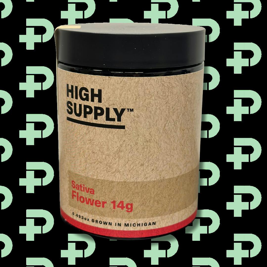 High Supply Prepack 1/2 OZ Jar - Sativa - Marshmallow OG cannabis product