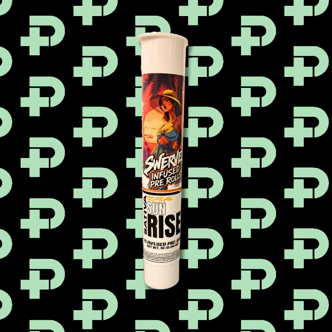 Swerve 1g Infused Preroll - Tropical Sunrise