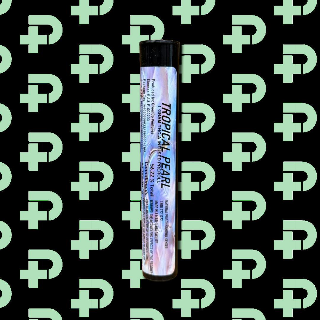GreenCo 1g THCA Infused Preroll - Tropical Pearl
