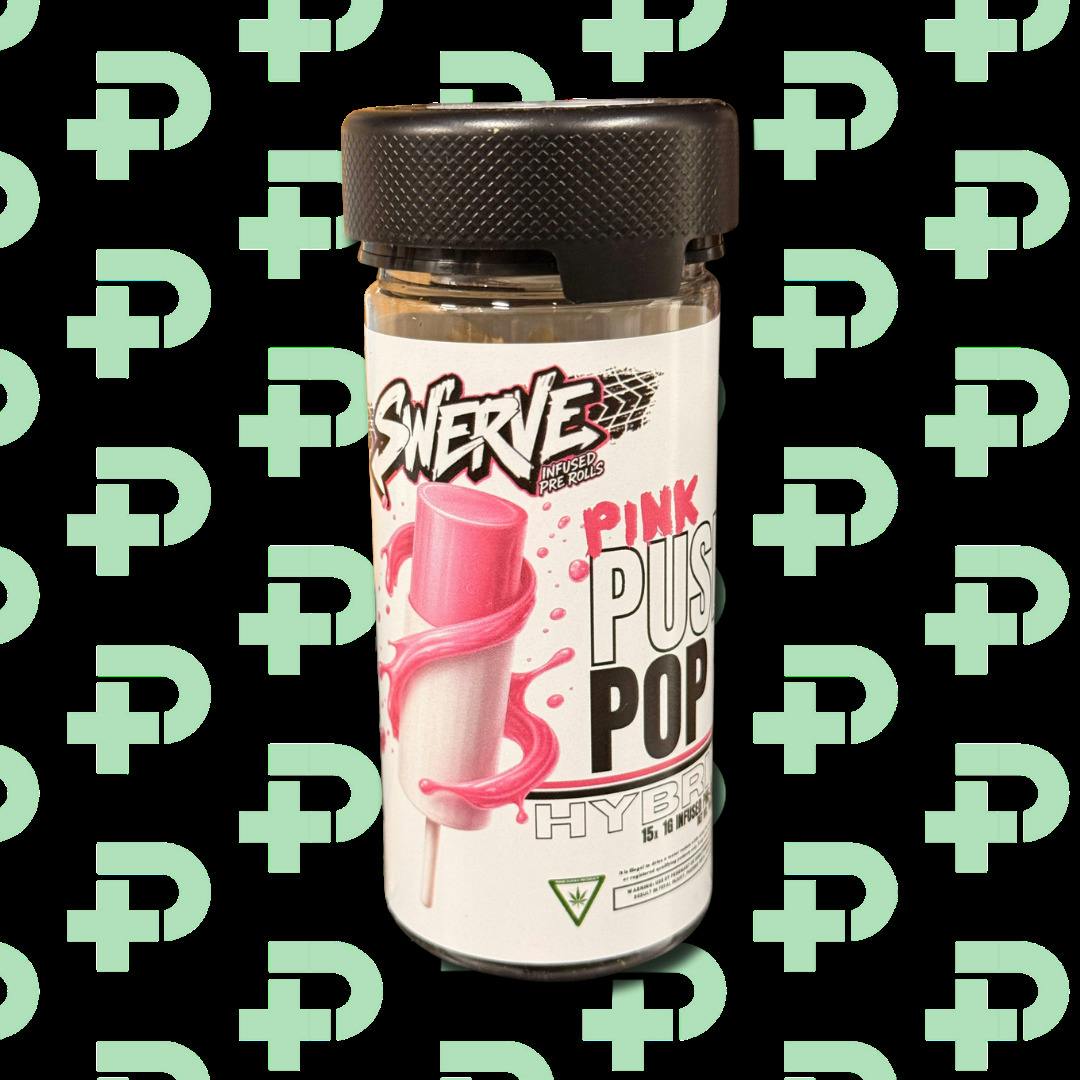 Swerve 15 Pack 1g Infused Prerolls - Pink Push Pop cannabis product