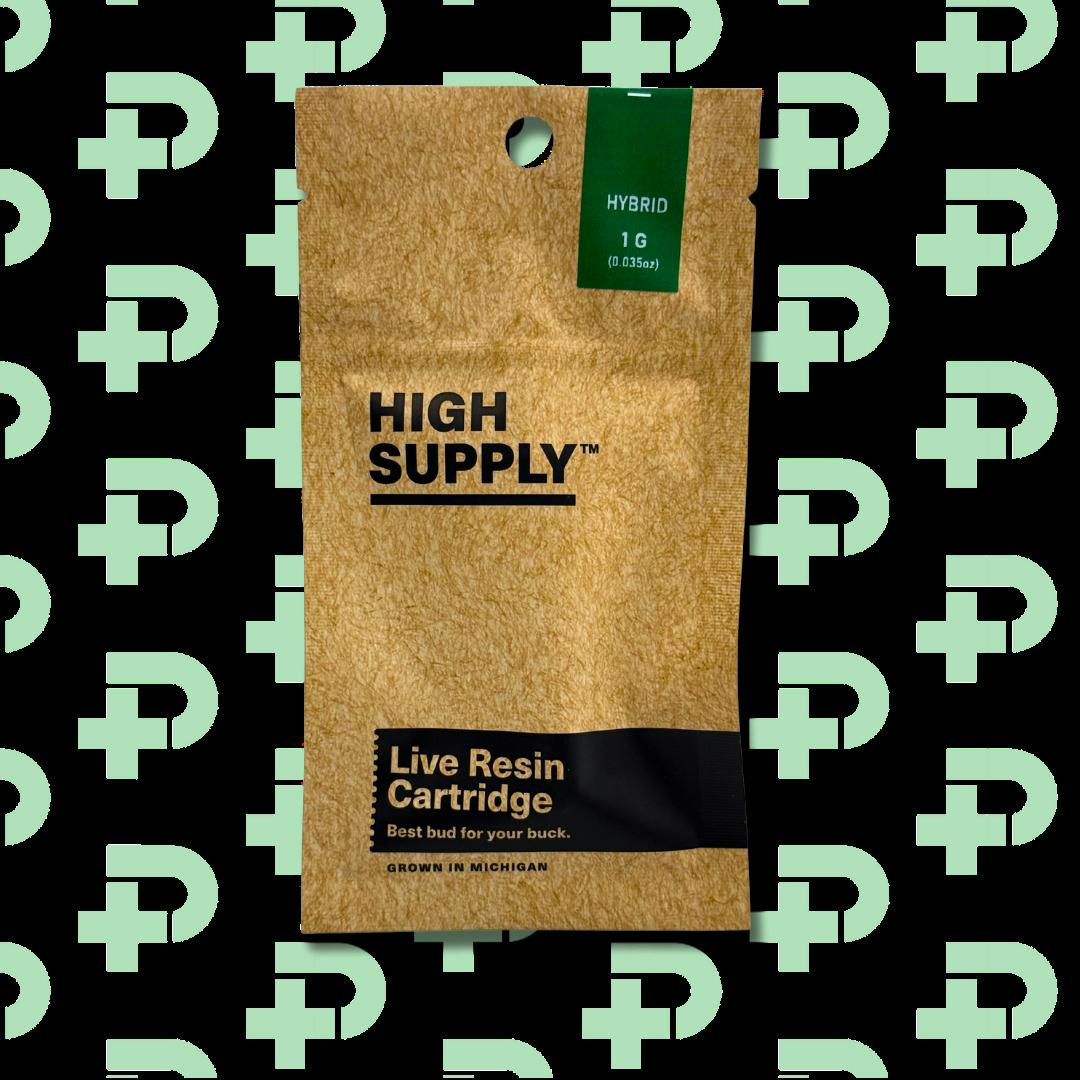High Supply 1g Live Resin Vape - Lemon Pop