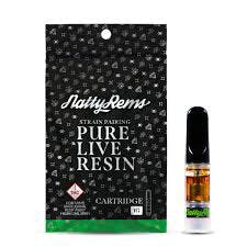Natty Rems-Cartridge-Black Tip Live Resin-1g-Triangle Kush X GMO (I)
