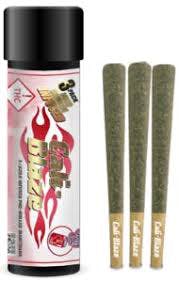 Cali-Blaze-Infused Preroll Pack-3 x 1g-Cherry Lime (S)