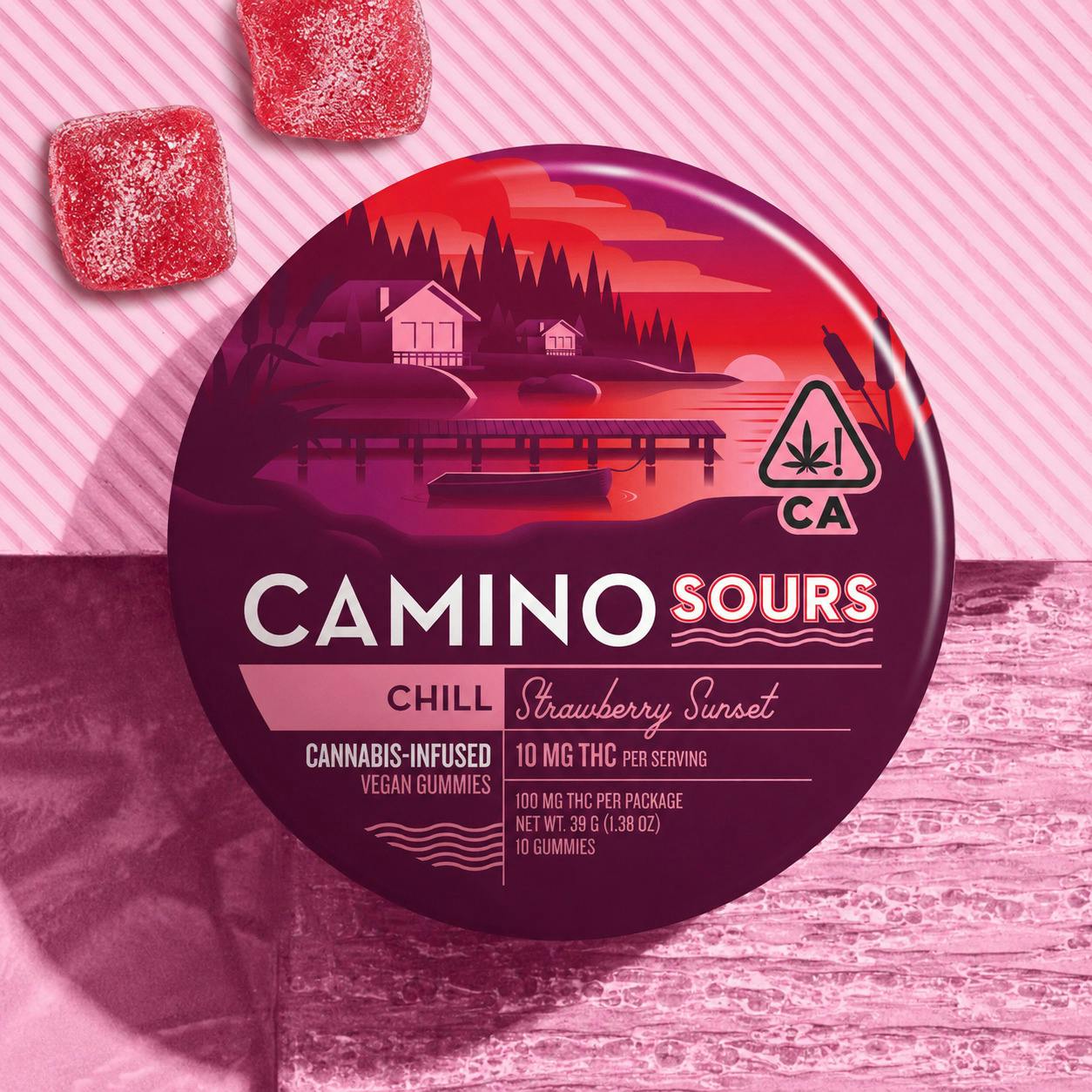 Camino - Gummies - Strawberry Sunset (H) (100mg)