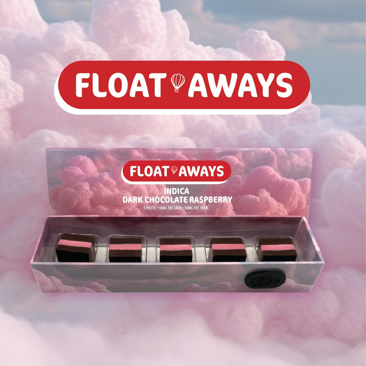 Float Away - Dark Chocolate - Raspberry (I) (50mg)