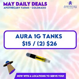 *May Deals* Aura 1g Tanks $15 / (2) $26