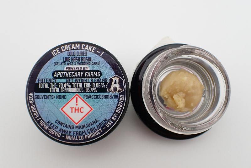 Ice Cream Cake Live Hash Rosin - I 2G