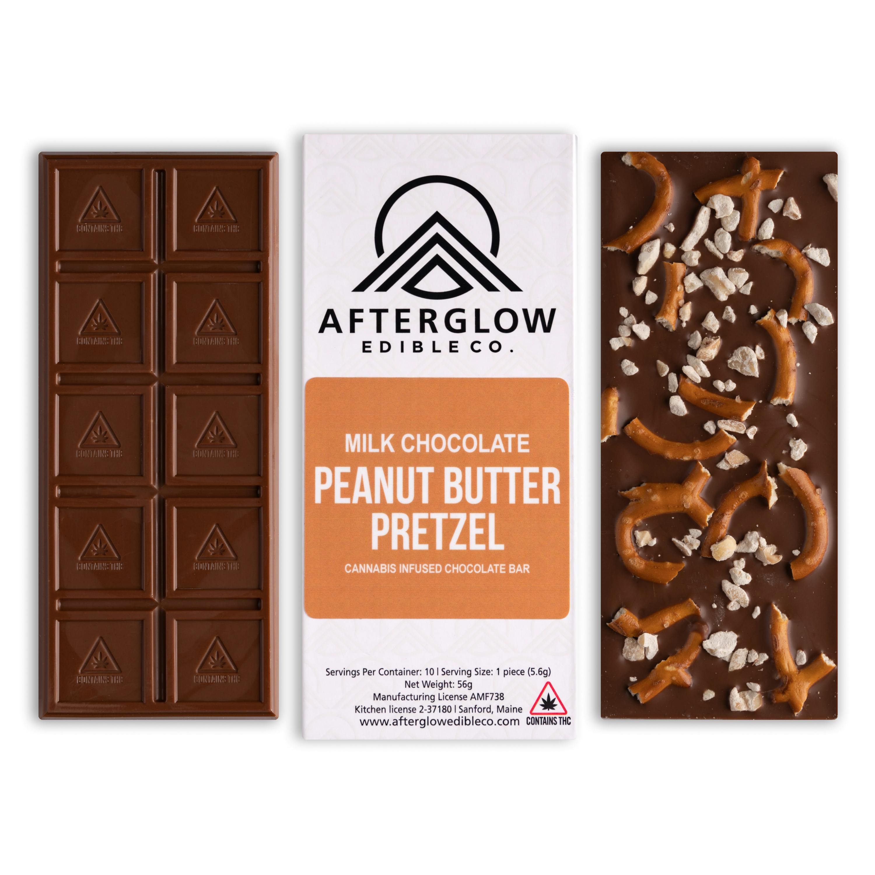 Afterglow - Milk Chocolate PB Pretzel Bar 100MG