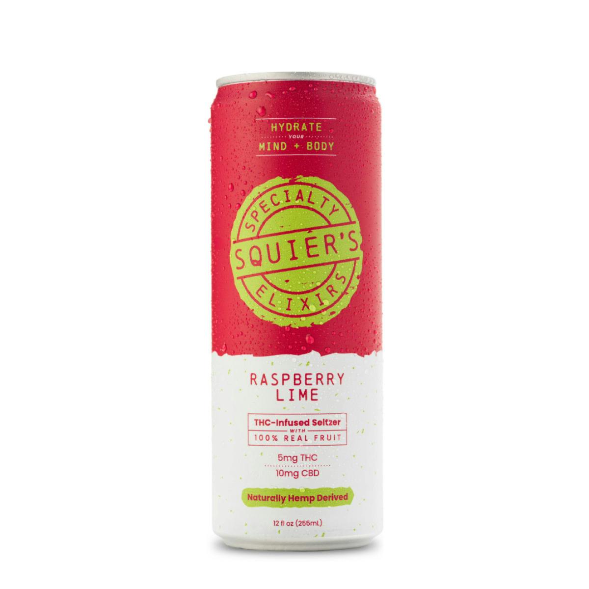 Raspberry Lime - 5mg THC / 10mg CBD - Seltzer by Squier's Specialty Edibles
