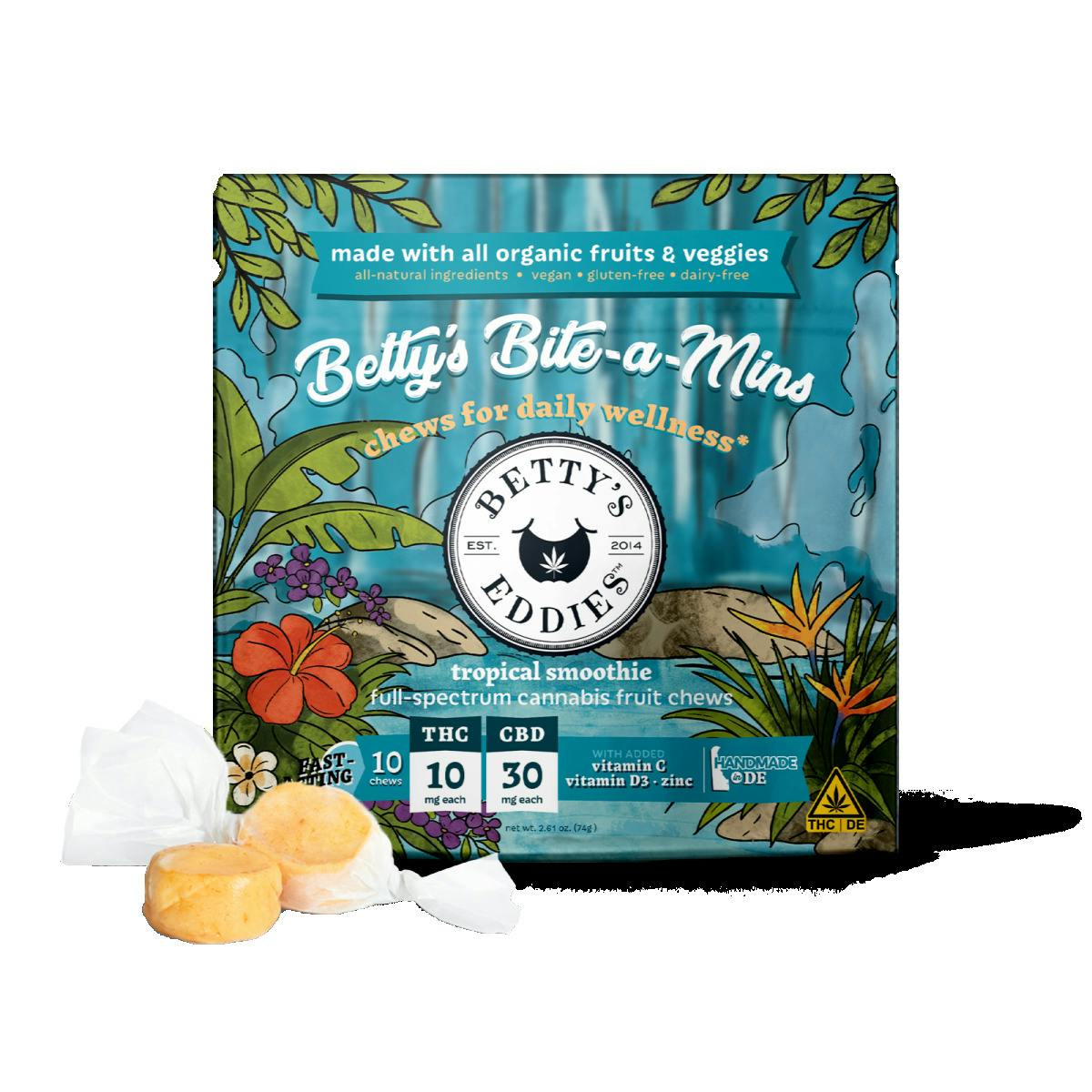 Betty's Eddies - Bite-a-Mins Tropical Smoothie 200MG