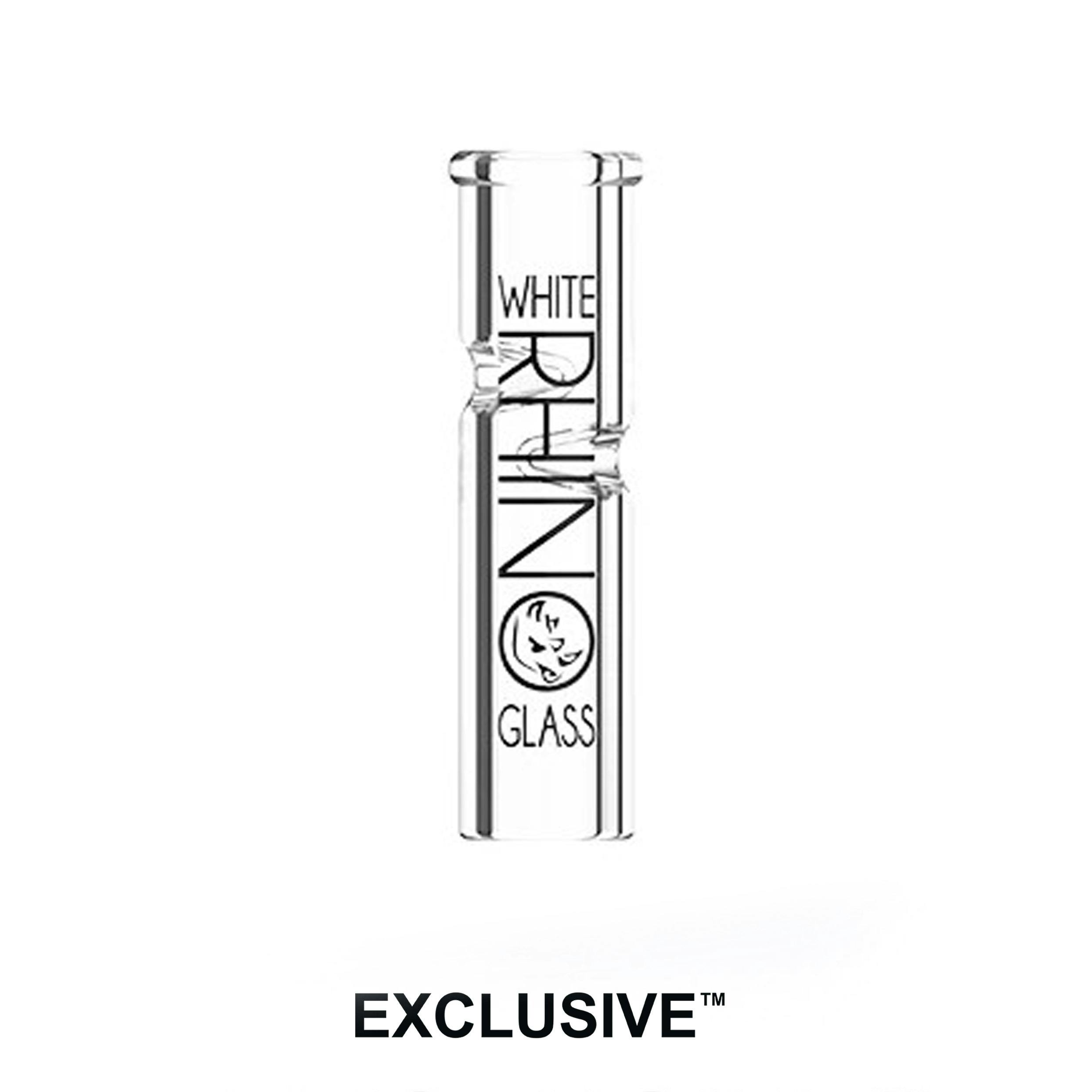 White Rhino Round Glass Tip