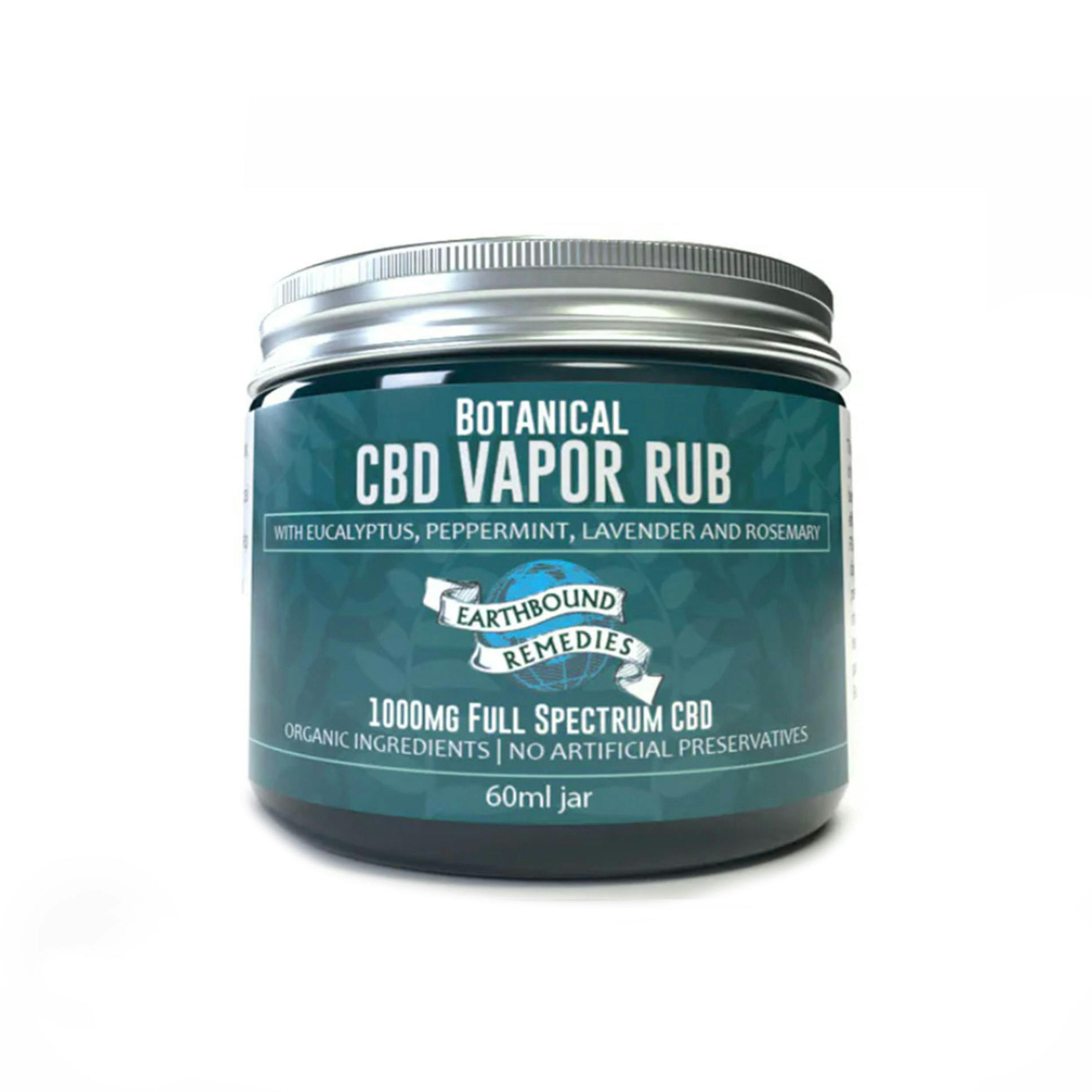 Earthbound Remedies - 1000mg CBD Vapor Rub - Menthol
