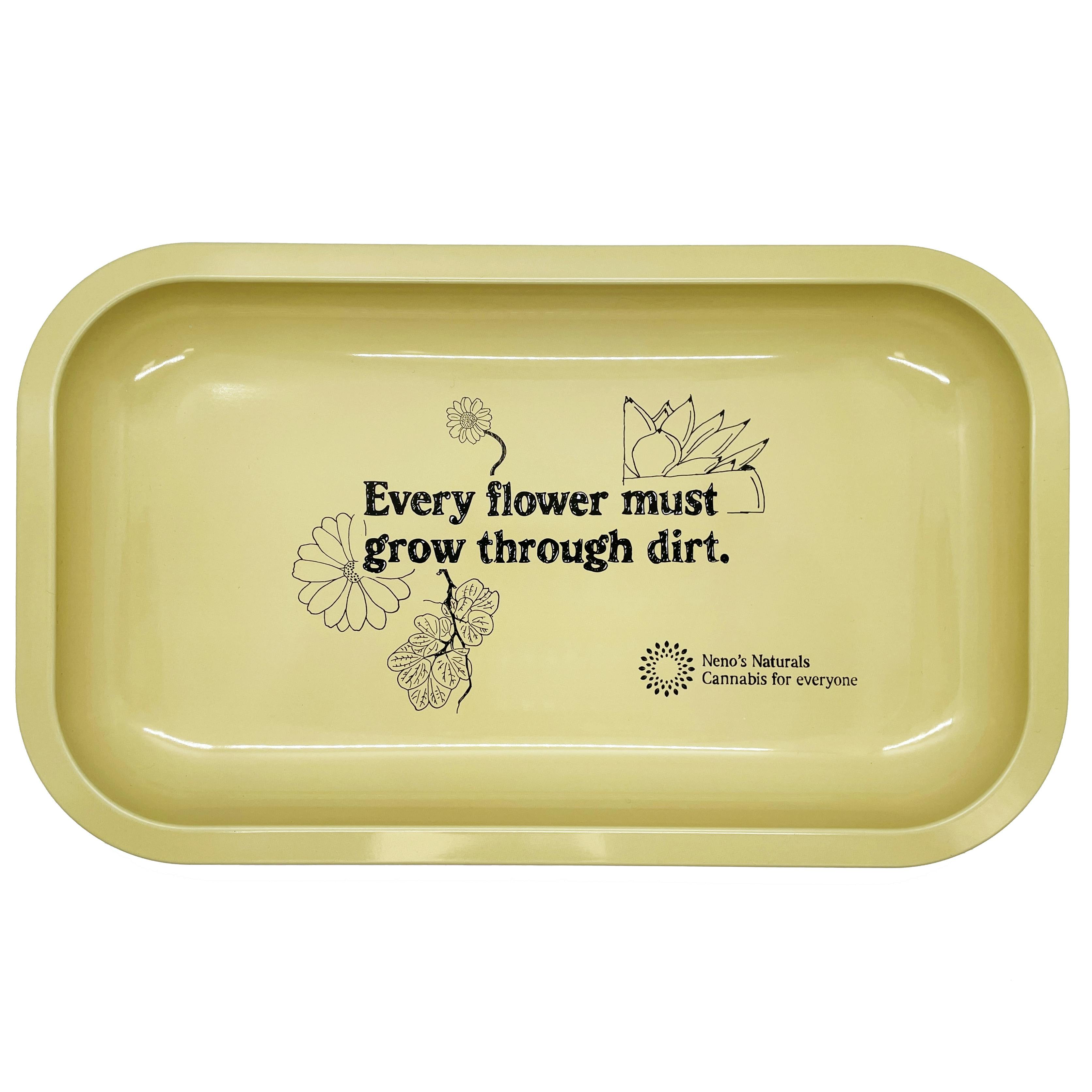 Neno's Naturals Yellow Sketch Rolling Tray
