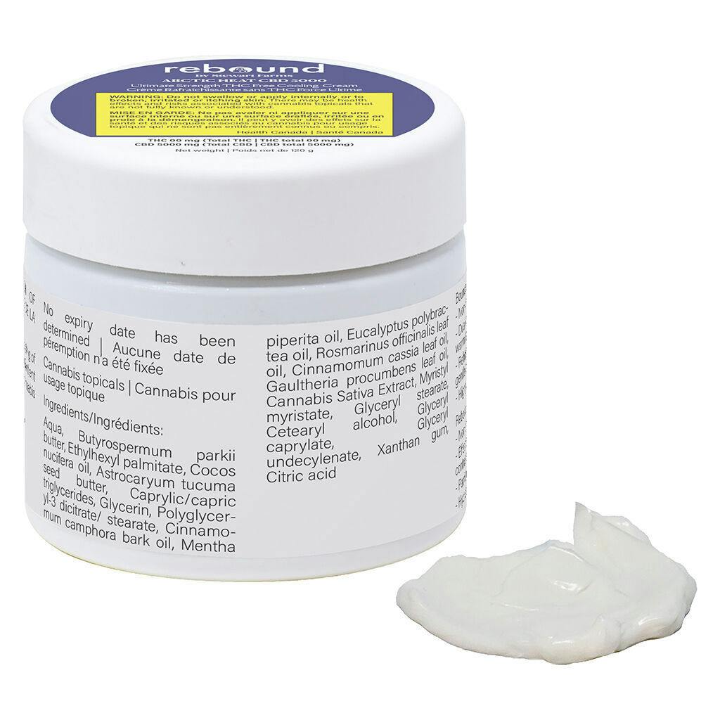 Arctic Heat CBD 5000 Ultimate Strength THC Free Cooling Crea - 120g