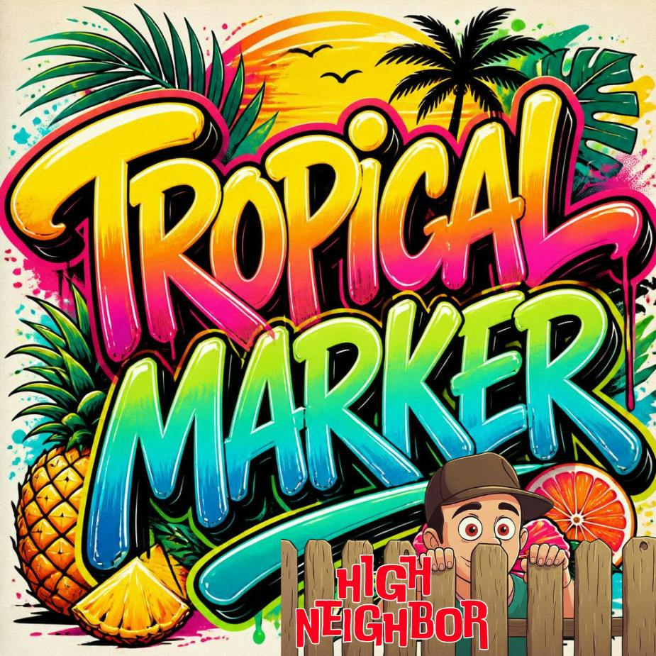 High Neighbor Flower Tropical Marker