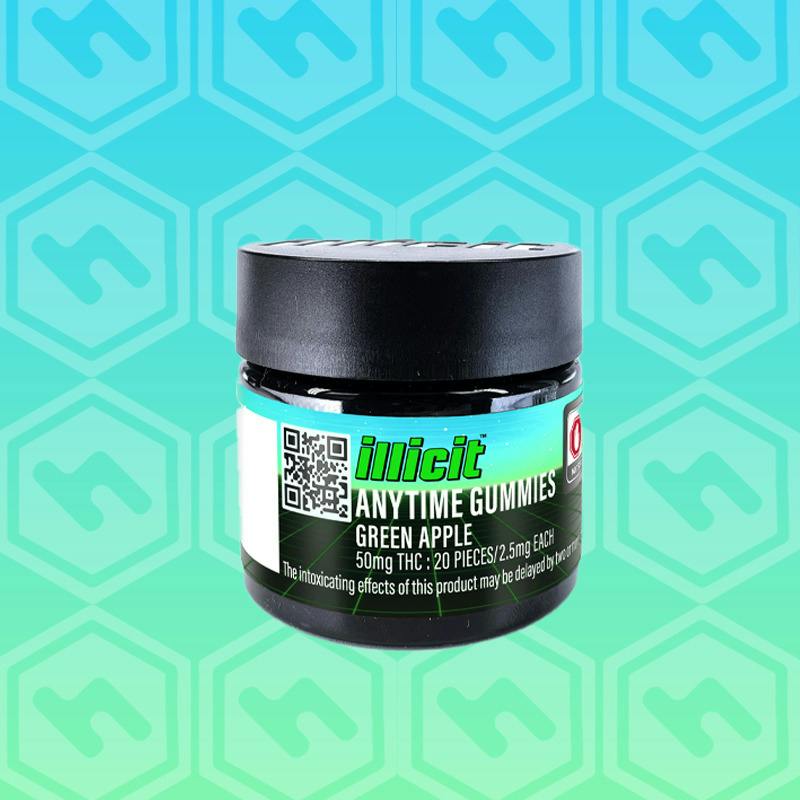 Illicit Gardens | Green Apple | 50mg | 20 Pack at HoneyStash Dispensary
