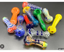 Assorted Glassware- 3.5" asstd. Glass Pipe