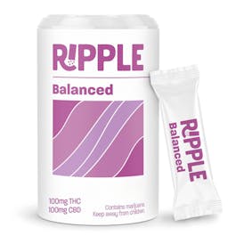 Stash House Distribution-Ripple: Balanced/ 1:1 THC:CBD Quick Dissolve Powder (100mg -10 Pack)