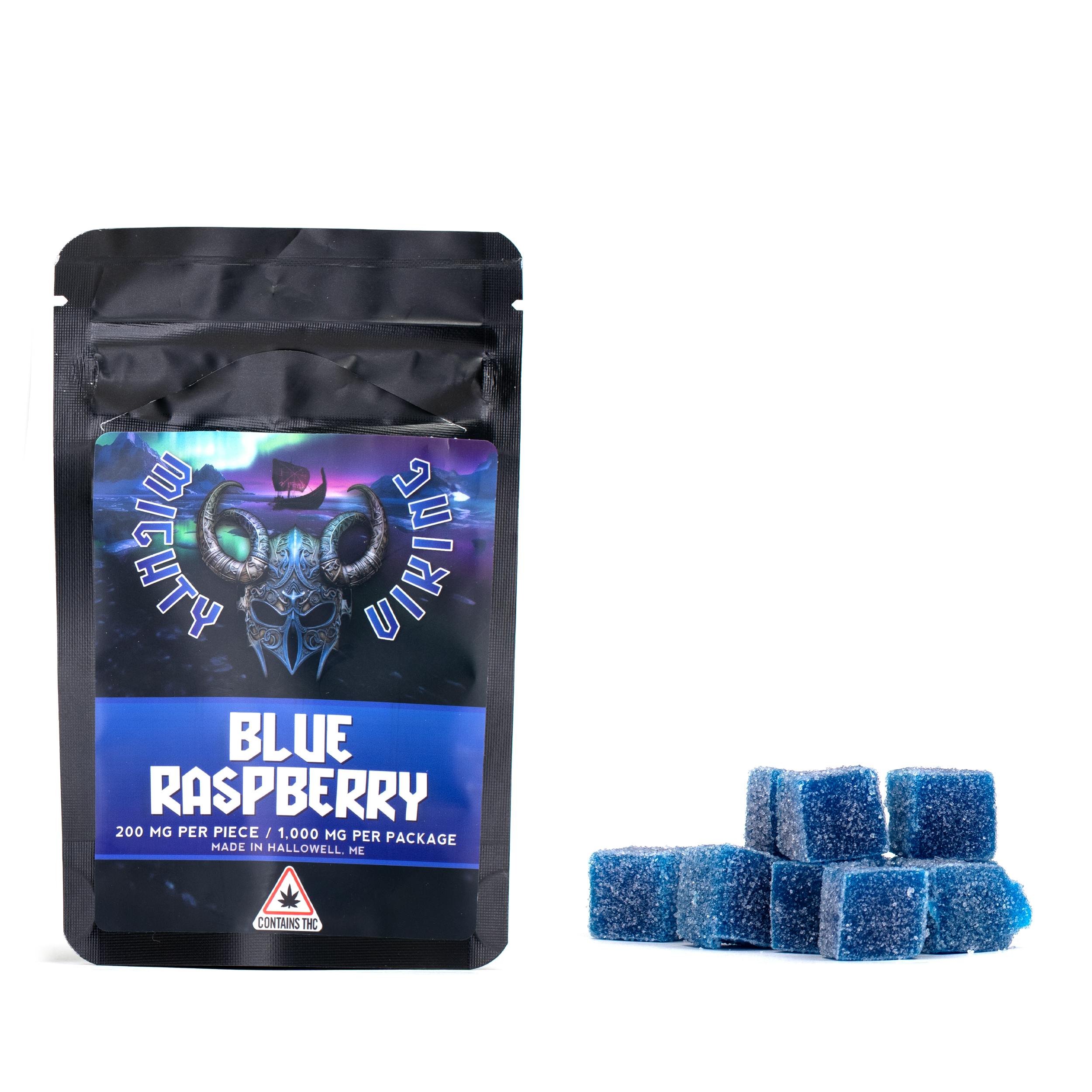 Mighty Viking Blue Raspberry Gummies 1000mg 10pk