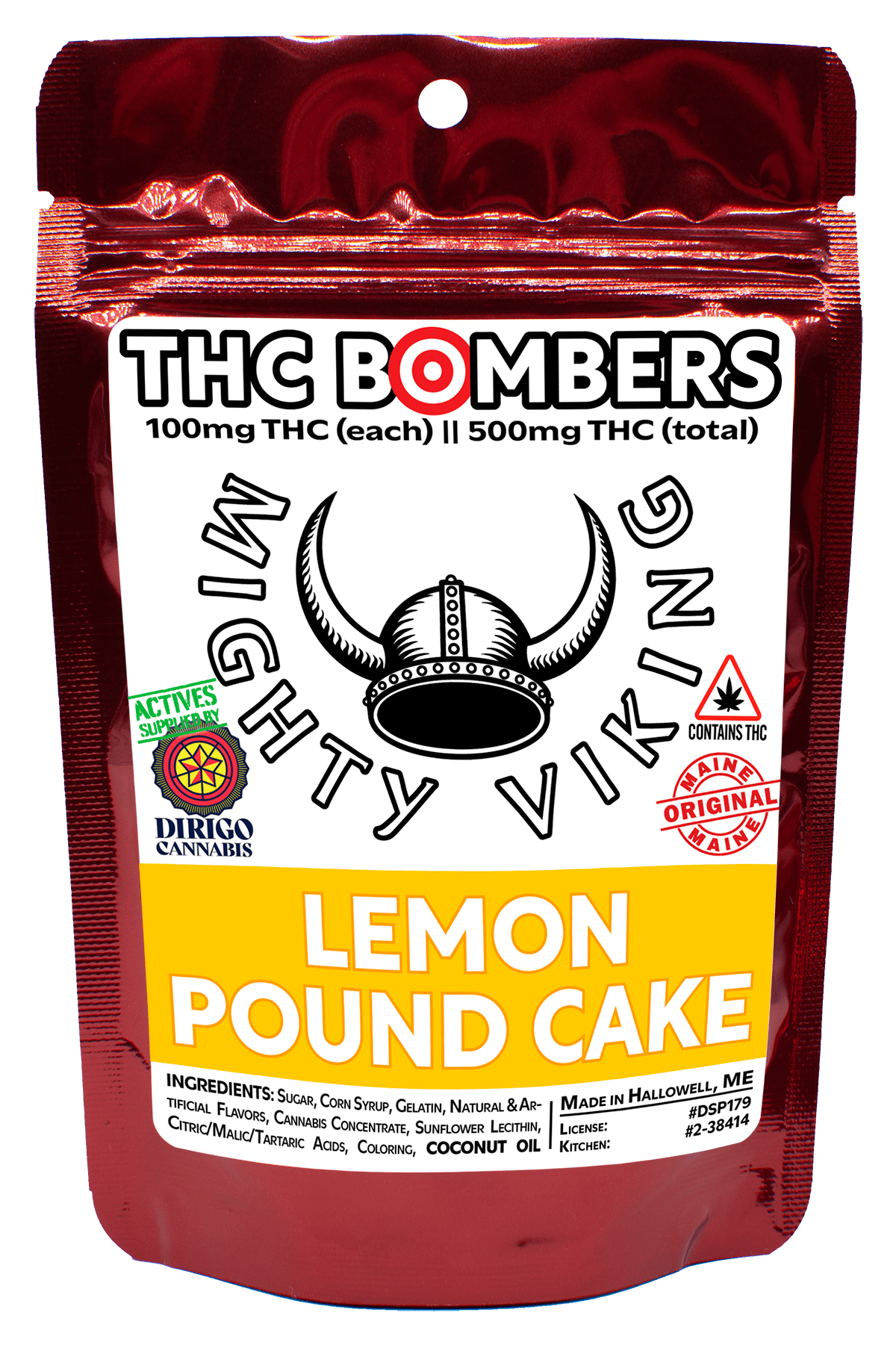 Mighty Viking Lemon Pound Cake Gummies 1000mg 10pk