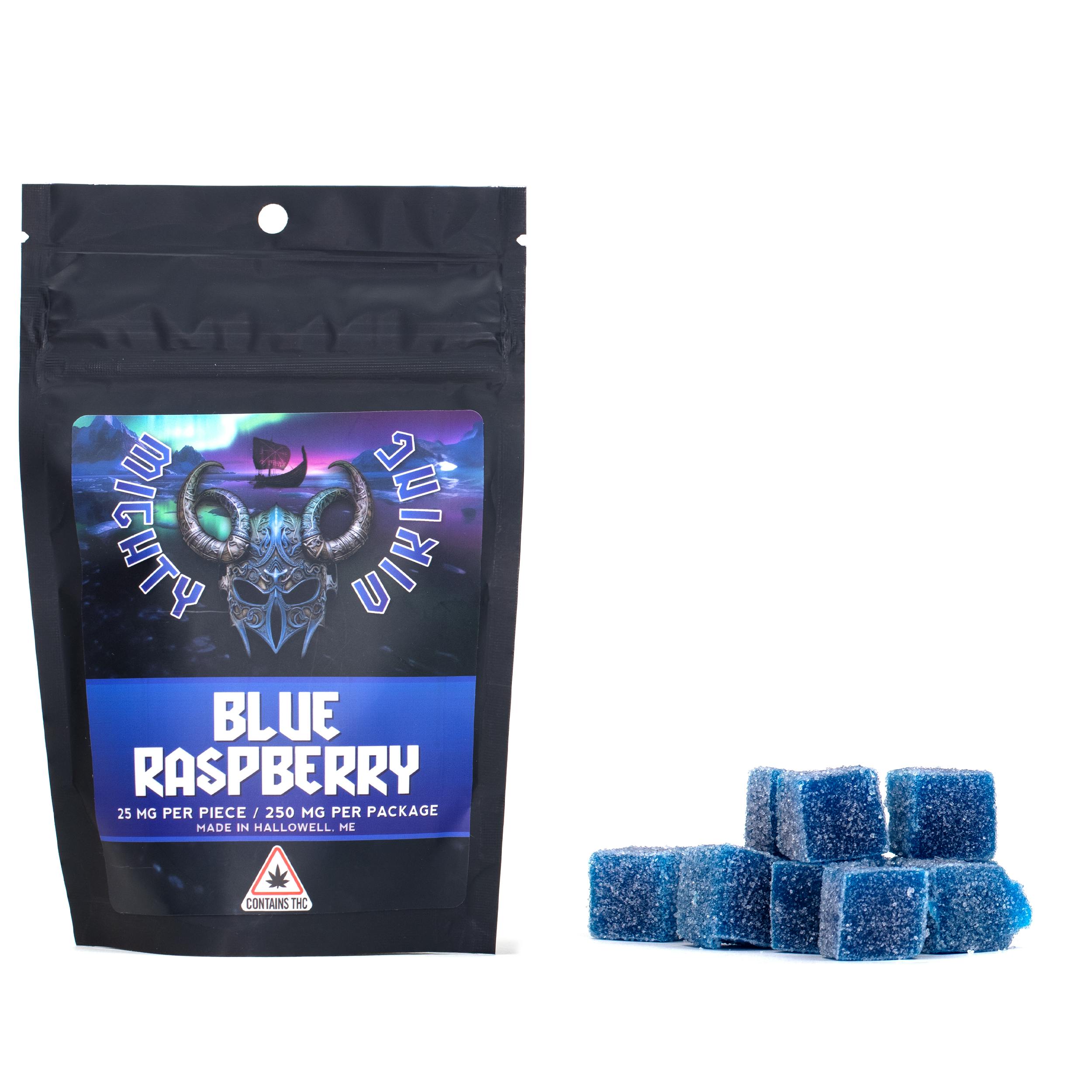 Mighty Viking Blue Raspberry Gummies 250mg