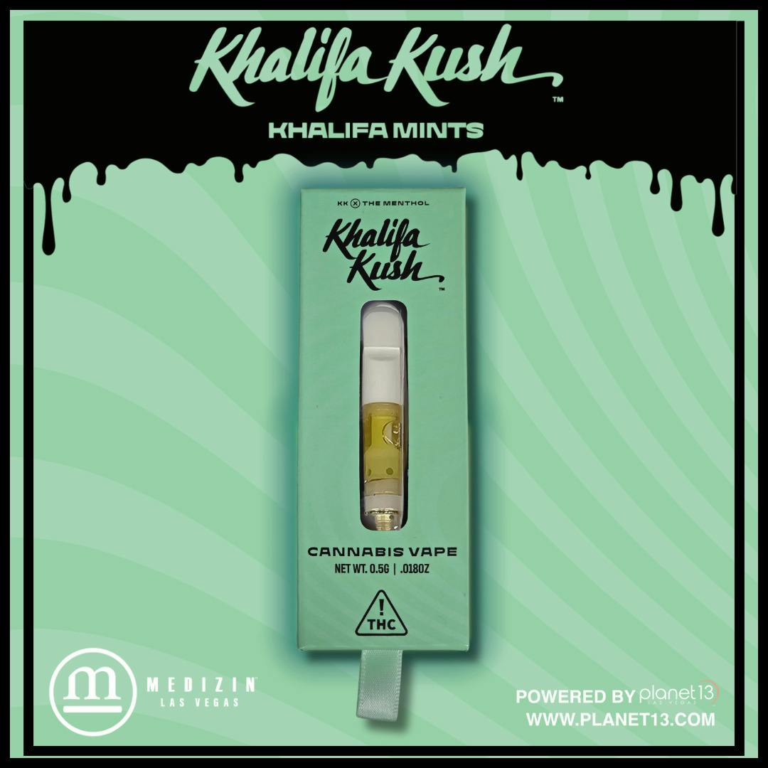 Khalifa Kush Khalifa Mints .5g Live Resin Vape Cart