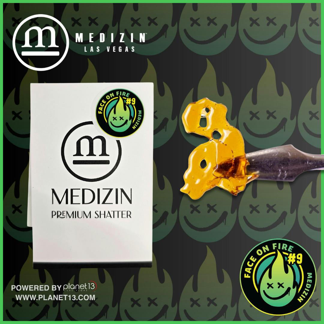 Medizin Face On Fire #9 .5g Shatter
