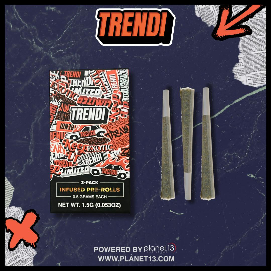 Trendi Mochi .5g Infused Preroll 3pk