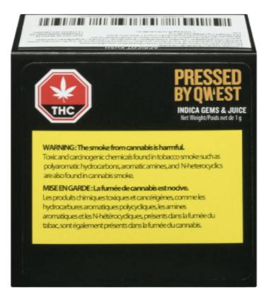 Pressed by Qwest - Apricot Kush Gems & Juice - Indica - 1g