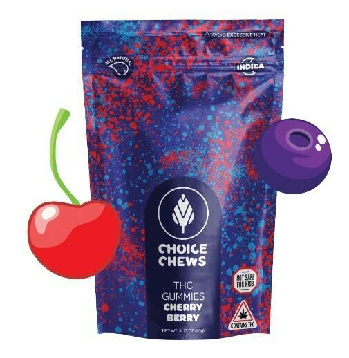 CHOICE CHEWS - Cherry Berry (I) 100mg 10pk Gummies