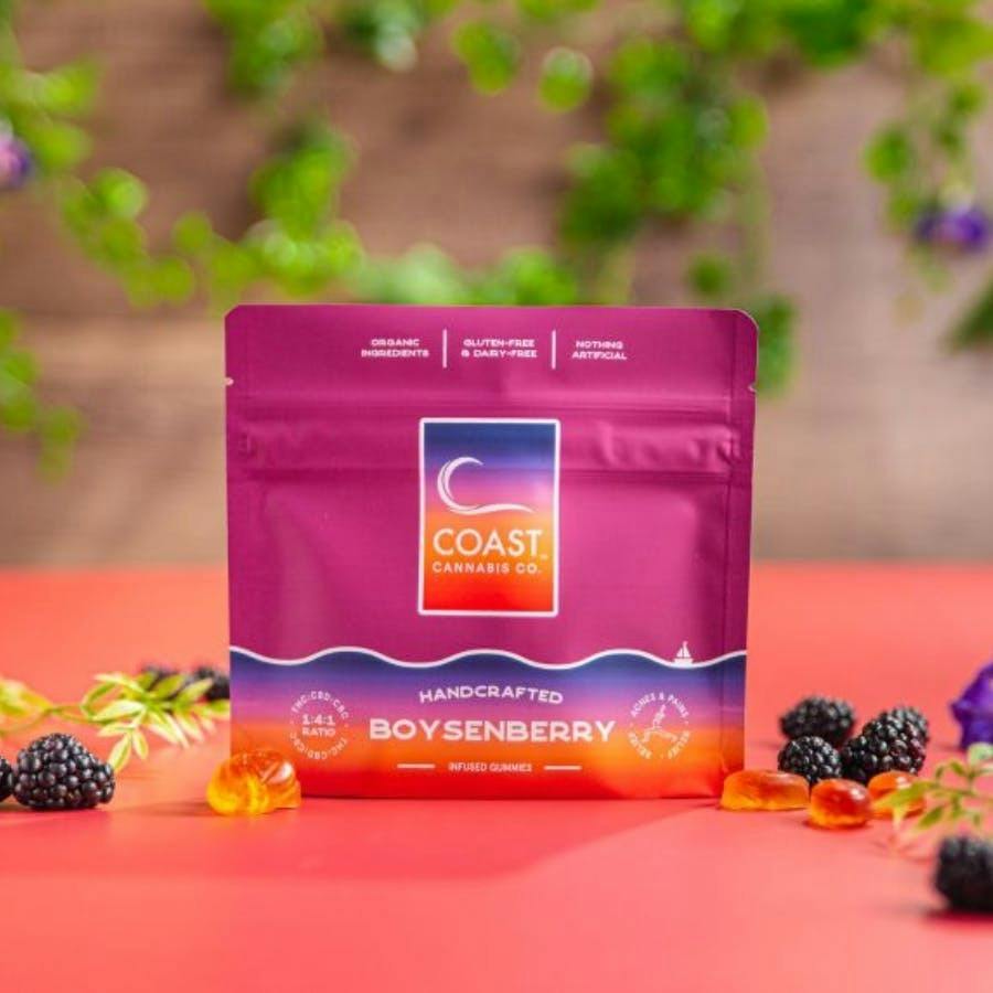 COAST : Boysenberry (1:4:1 ) 100mg Gummies