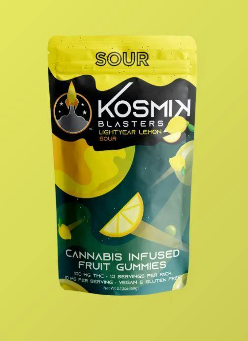 KOSMIK - Sour Lightyear Lemonade (H) 100mg Gummies