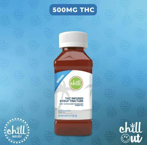 CHILL - Blue Razz Syrup Tincture 500mg Nano at DDM Cannabis | Blackstone, MA Dispensary