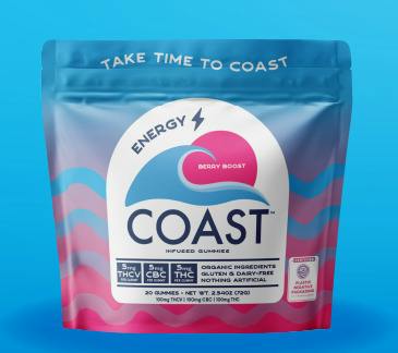 COAST : Berry Boost (1:1:1) 100mg Gummies