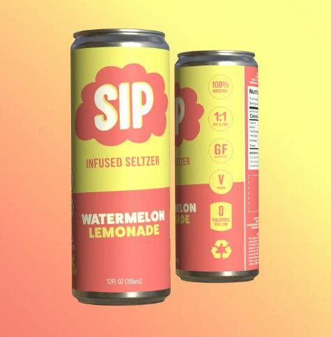 SIP - Watermelon Lemonade 1:1 (H) 5mg Seltzer at DDM Cannabis | Blackstone, MA Dispensary