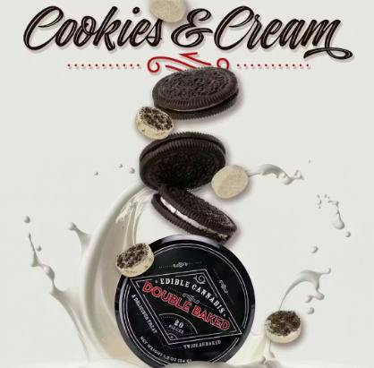 DOUBLE BAKED - Cookies and Cream (S) 100mg Chocolate Bites