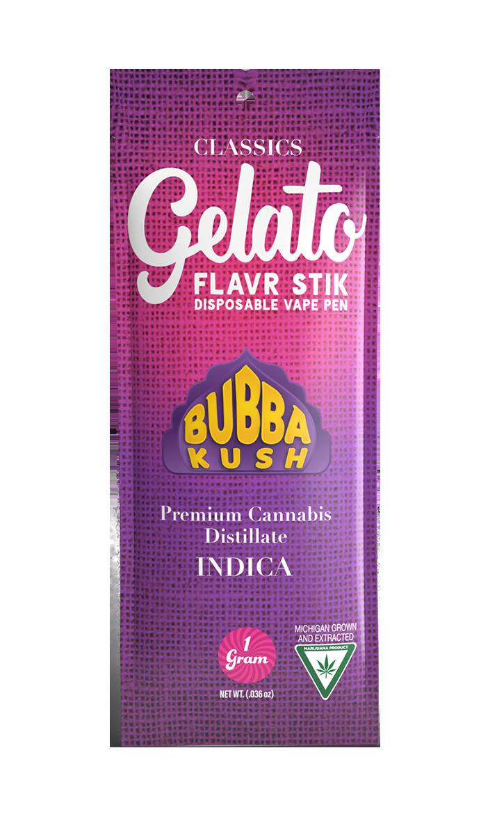 Gelato - Bubba Kush 1g Disposable